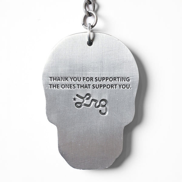 STREETWEAR SKULL KEY CHAIN - SILVER