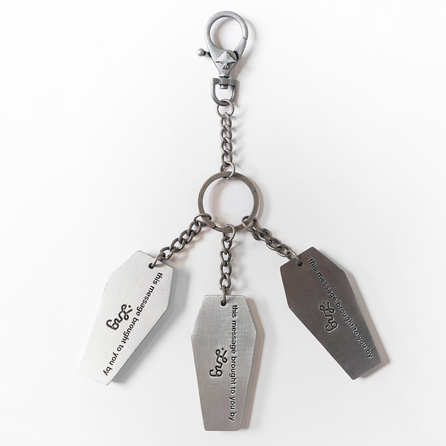 STREETWEAR TAGS KEY CHAIN - SILVER