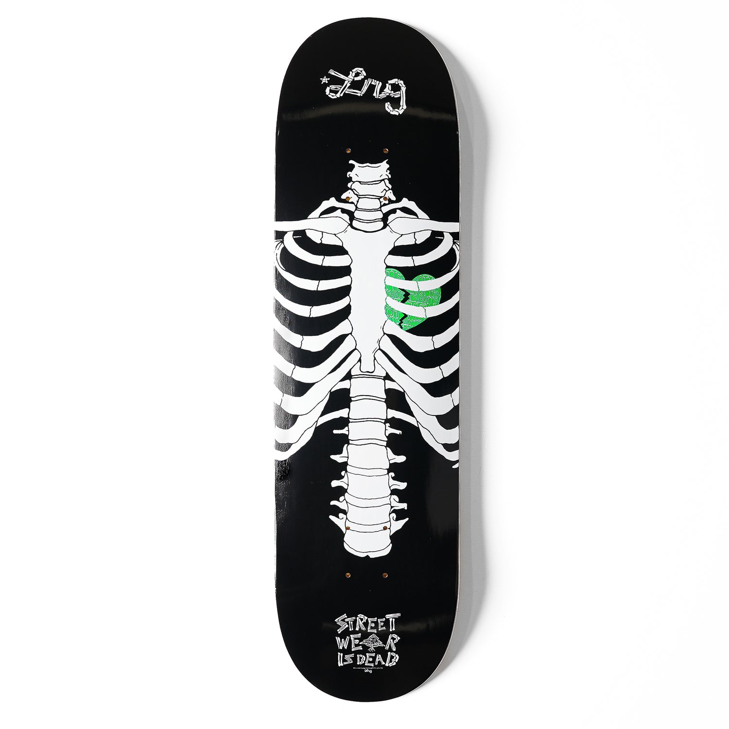 STREETWEAR IS DEAD SKATEBOARD - BLACK