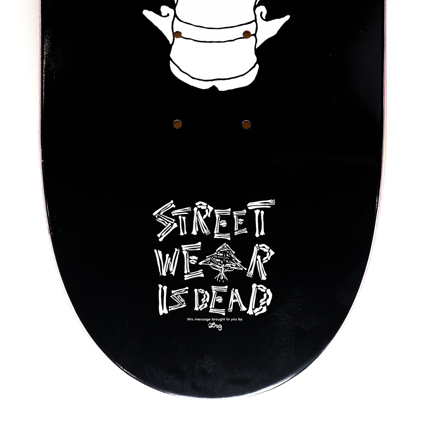 STREETWEAR IS DEAD SKATEBOARD - BLACK