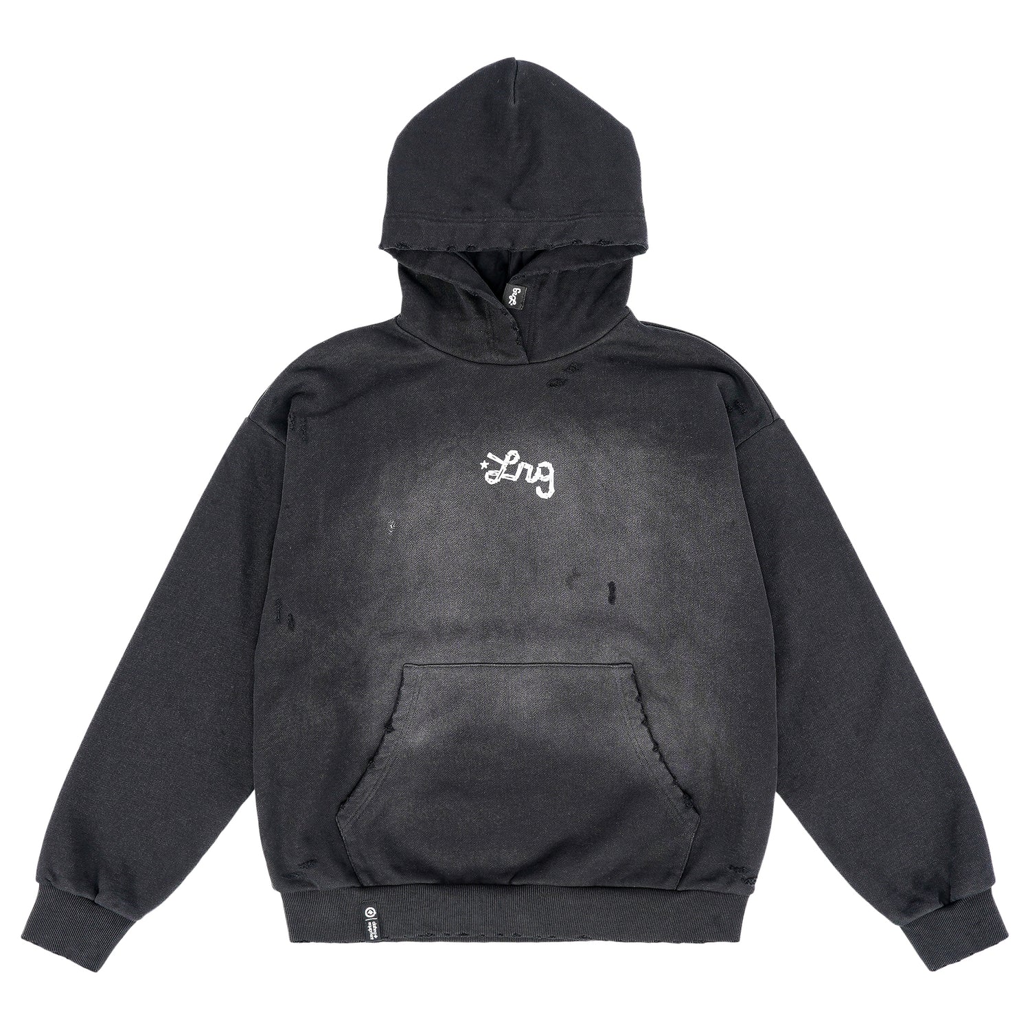 STREETWEAR IS DEAD PULL OVER HOODIE - SUN DRIED BLACK