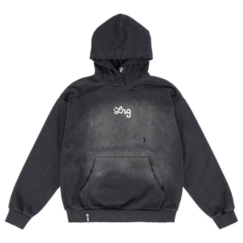 STREETWEAR IS DEAD PULL OVER HOODIE - SUN DRIED BLACK