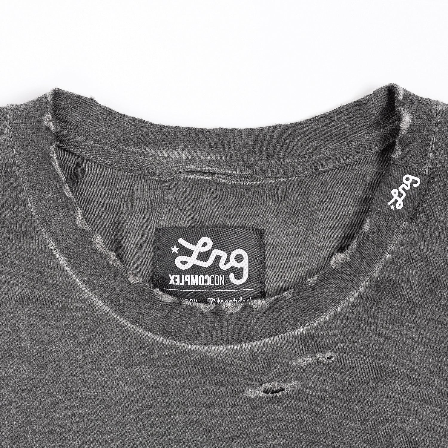 BAREBONES SS TEE - OIL WASH Black