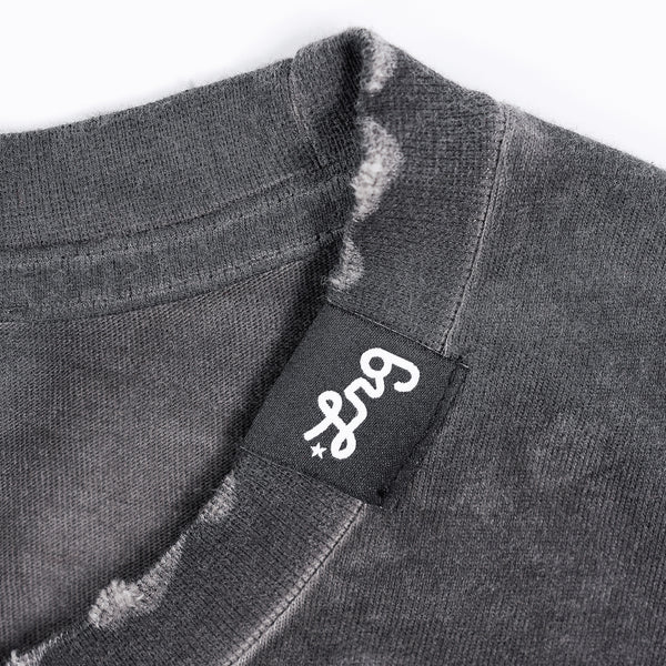 BAREBONES SS TEE - OIL WASH Black