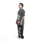 BAREBONES SS TEE - OIL WASH Black