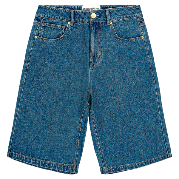 HIGH LIFE HABITS DENIM SHORT - DENIM BLUE