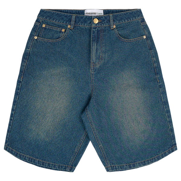 OVERCOME RESISTENCE DENIM SHORT - INDIGO WASH