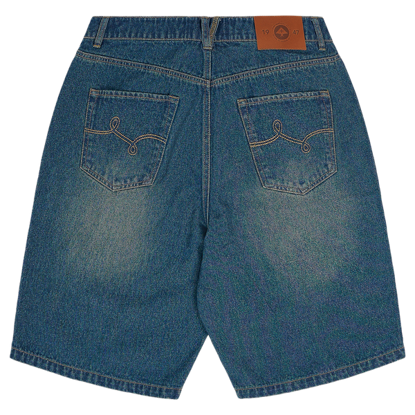 OVERCOME RESISTENCE DENIM SHORT - INDIGO WASH