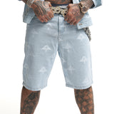 TWO TREE 4 SEVEN DENIM SHORT - DENIM BLUE