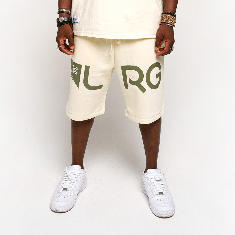 LRG EFFECTIVE FLEECE SHORTS - CREAM