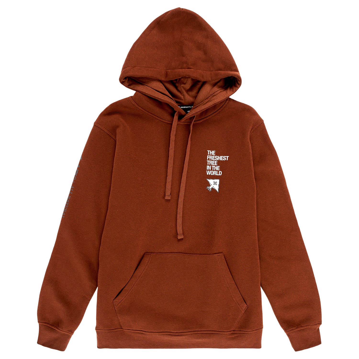 THE FRESHEST TREE FLEECE PULLOVER - BROWN
