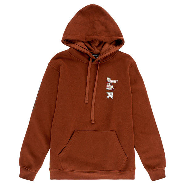 House on the Hill スキー刺繍トレーナー　brown/100 THE FRESHEST TREE FLEECE PULLOVER - BROWN | LRG Clothing