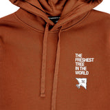 THE FRESHEST TREE FLEECE PULLOVER - BROWN
