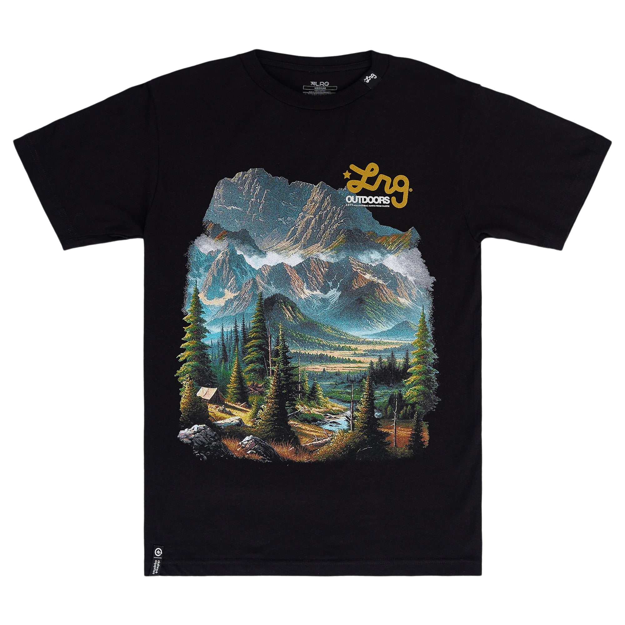 LRG Rc Front Runners Tee Para Hombre - Negro - 3X-Large