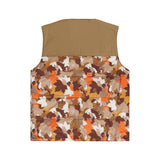 THE FRESH OUTDOORS REVERSE VEST - BROWN MAPLE CAMO