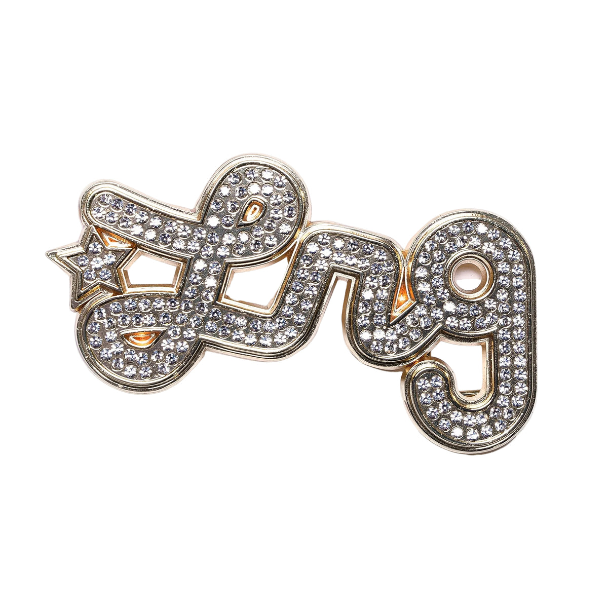 47 CARAT UNBUCKLE BELT BUCKLE - GOLD