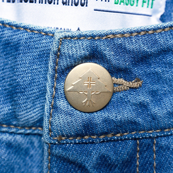 HIGH LIFE HABITS DENIM SHORT - DENIM BLUE