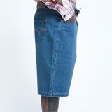 HIGH LIFE HABITS DENIM SHORT - DENIM BLUE