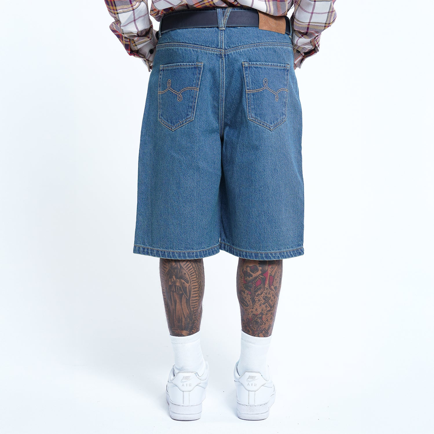 HIGH LIFE HABITS DENIM SHORT - DENIM BLUE