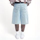 HIGH LIFE HABITS DENIM SHORT - LIGHT WASH