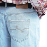 HIGH LIFE HABITS DENIM SHORT - LIGHT WASH