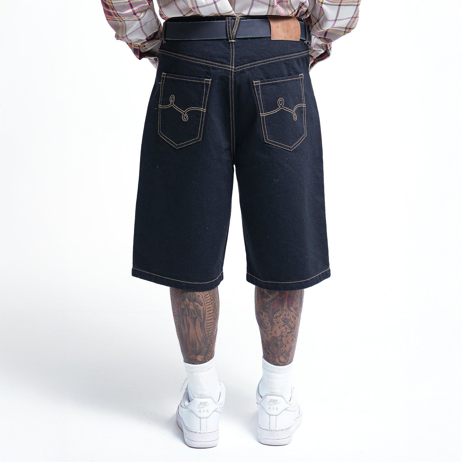 OVERCOME RESISTENCE DENIM SHORT - BLACK
