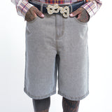 OVERCOME RESISTENCE DENIM SHORT - GREY