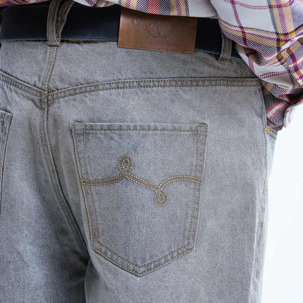 OVERCOME RESISTENCE DENIM SHORT - GREY