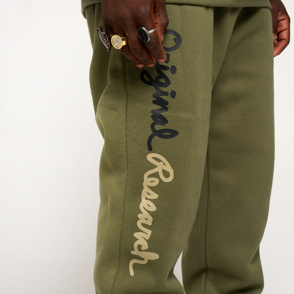 OG ORIGINAL RESEARCH JOGGER PANTS - OLIVE
