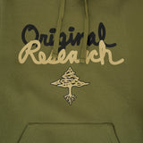 OG ORIGINAL RESEARCH PULL OVER HOODIE - OLIVE