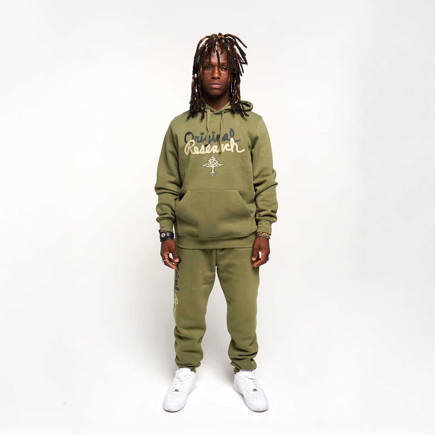 OG ORIGINAL RESEARCH PULL OVER HOODIE - OLIVE