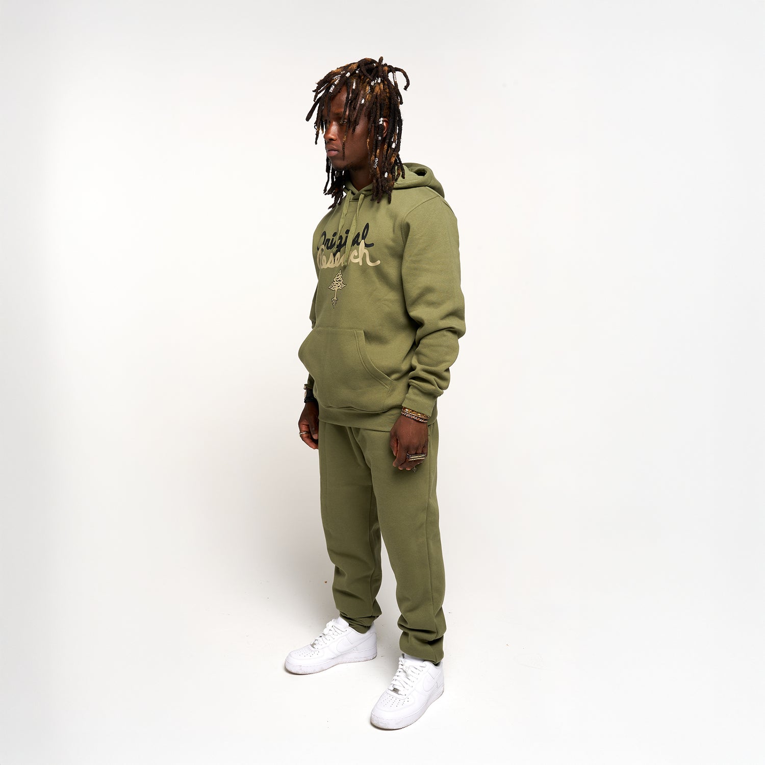 OG ORIGINAL RESEARCH PULL OVER HOODIE - OLIVE