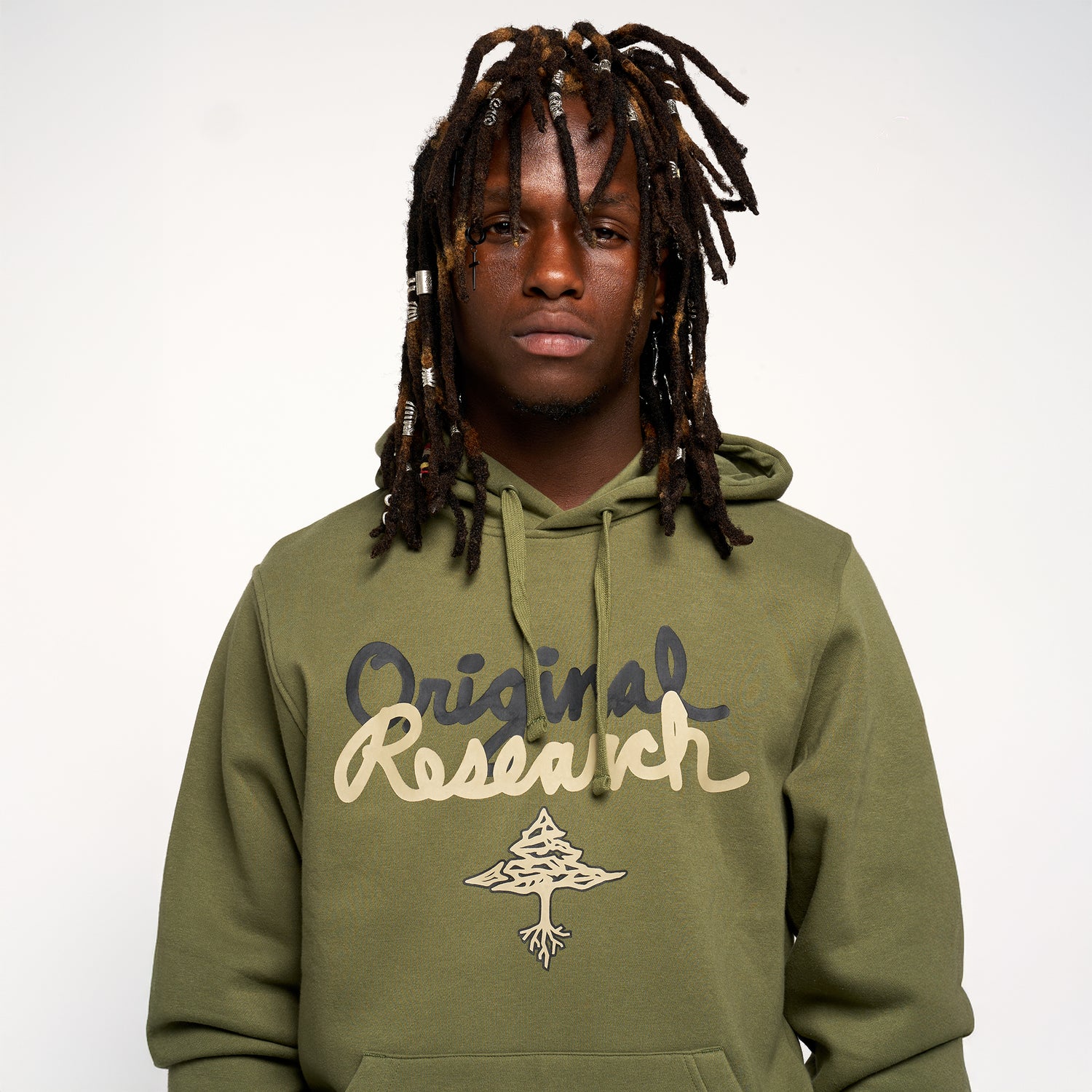 OG ORIGINAL RESEARCH PULL OVER HOODIE - OLIVE