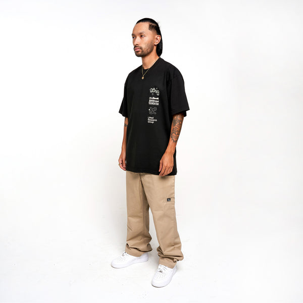 ALIGNED TEE - BLACK