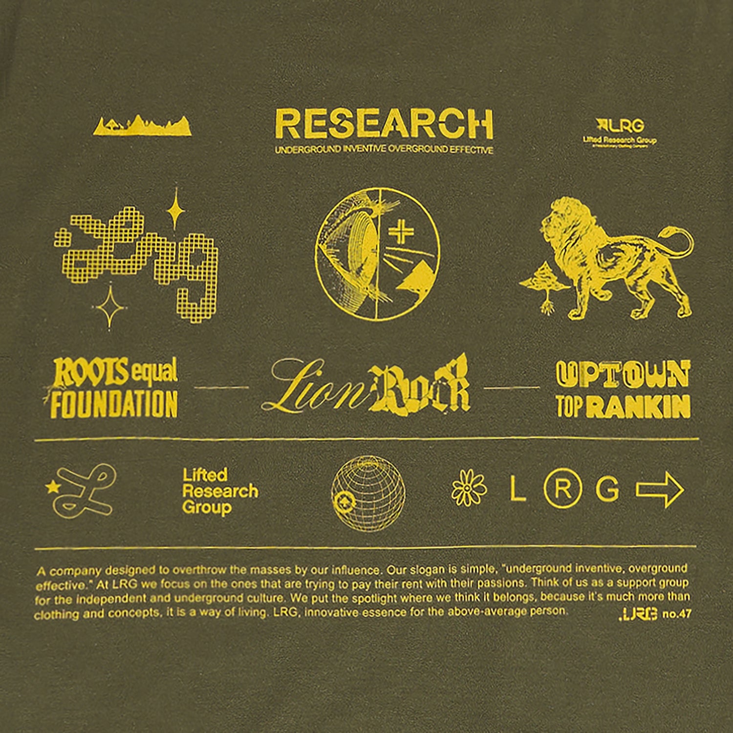 ALIGNED TEE - MILITARY GREEN