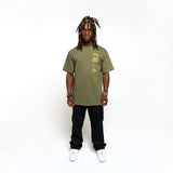 ALIGNED TEE - MILITARY GREEN