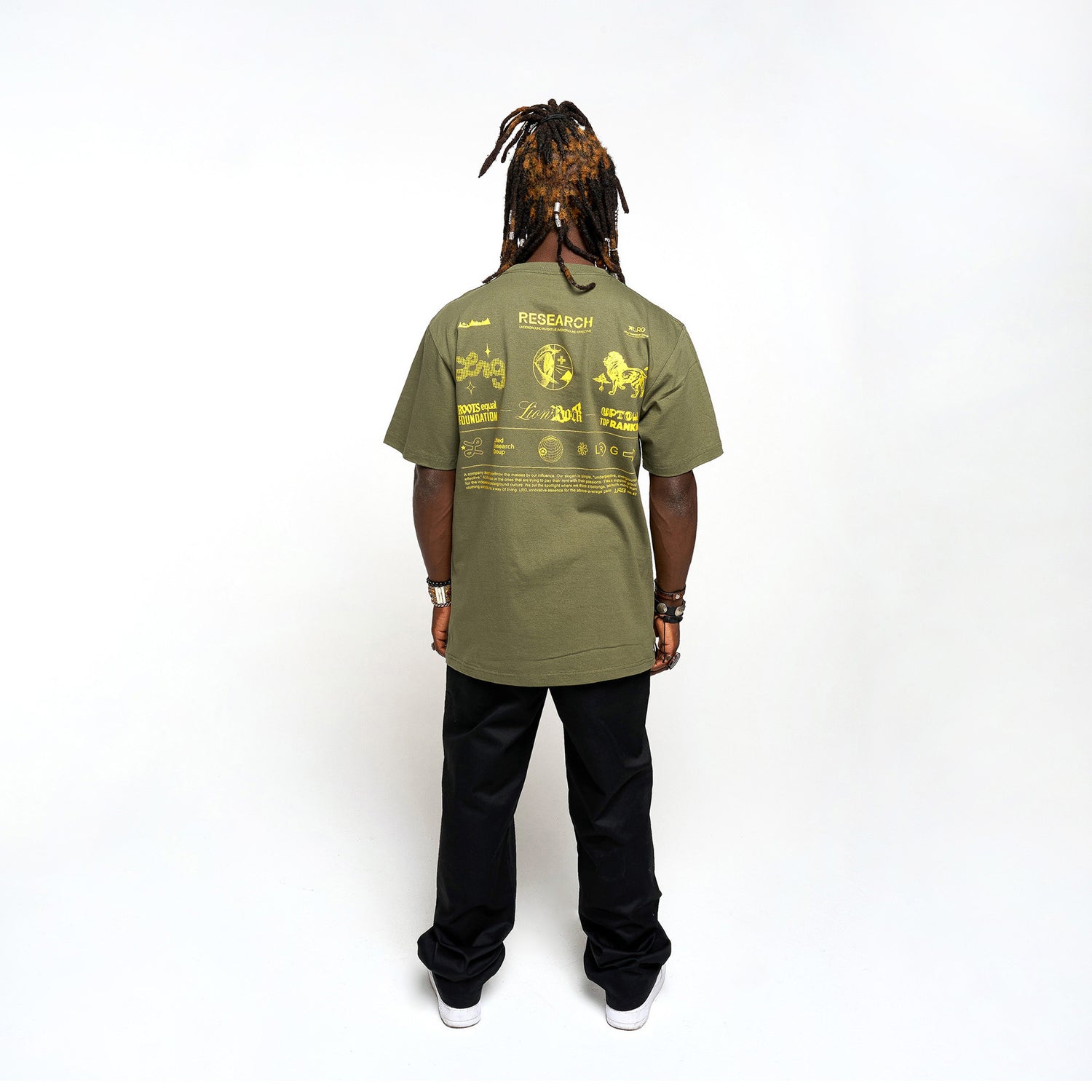 ALIGNED TEE - MILITARY GREEN