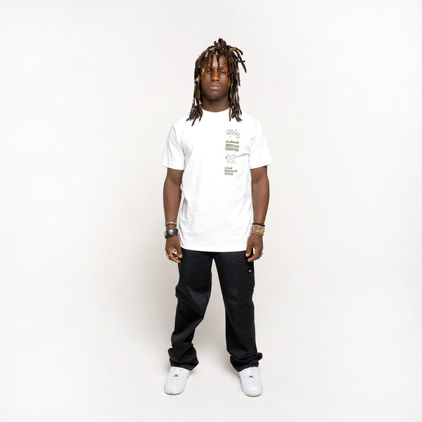 ALIGNED TEE - WHITE