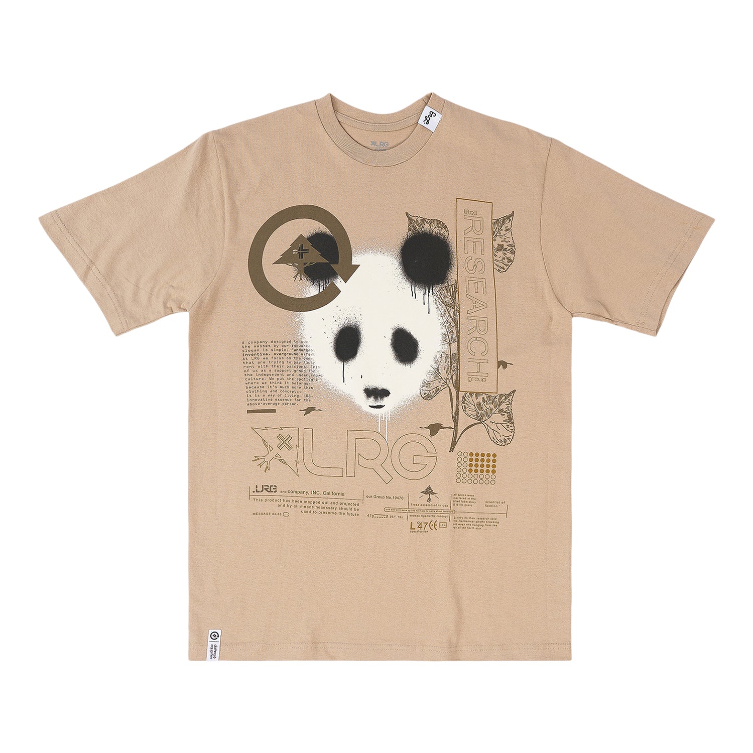 PANDA PAINT TEE - SAND
