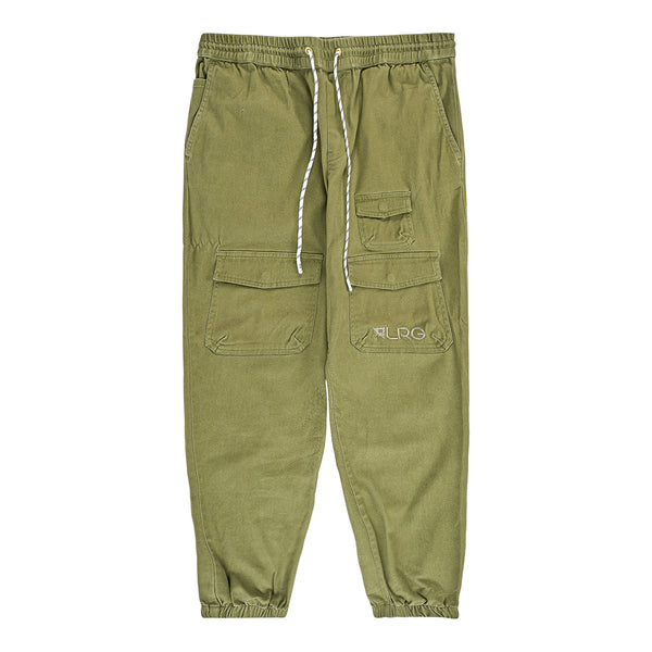UNSTEADY WOVEN JOGGER PANTS - OLIVE