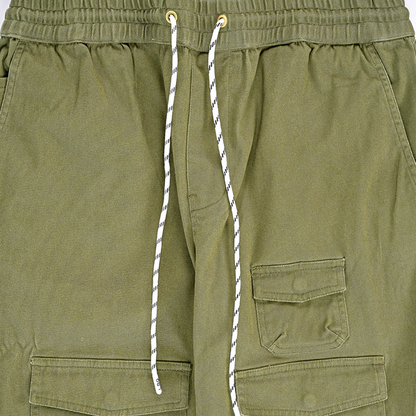UNSTEADY WOVEN JOGGER PANTS - OLIVE
