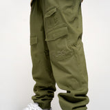 UNSTEADY WOVEN JOGGER PANTS - OLIVE