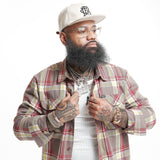 FLOOD ZONE BRUSHED FLANNEL - GHOST GREY