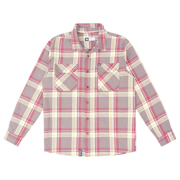 FLOOD ZONE BRUSHED FLANNEL - GHOST GREY