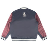 LRG LETTERMAN SATIN BOMBER - BLACK