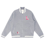 VARSITY FLEECE BOMBER - ATHLETIC HEATHER