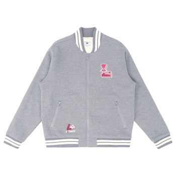 VARSITY FLEECE BOMBER - ATHLETIC HEATHER