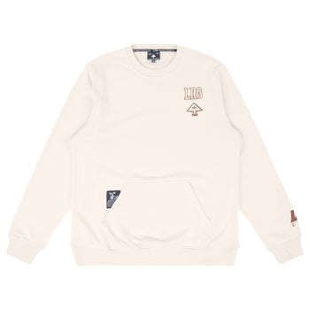 FIELD CARRY PEACHED PULLOVER - CREAM