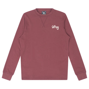 LRG SCRIPTED 25 THERMAL CREW - BURGUNDY