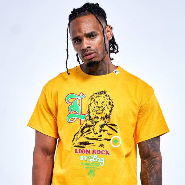 CYCLE ROCK STYLE TEE - GOLD